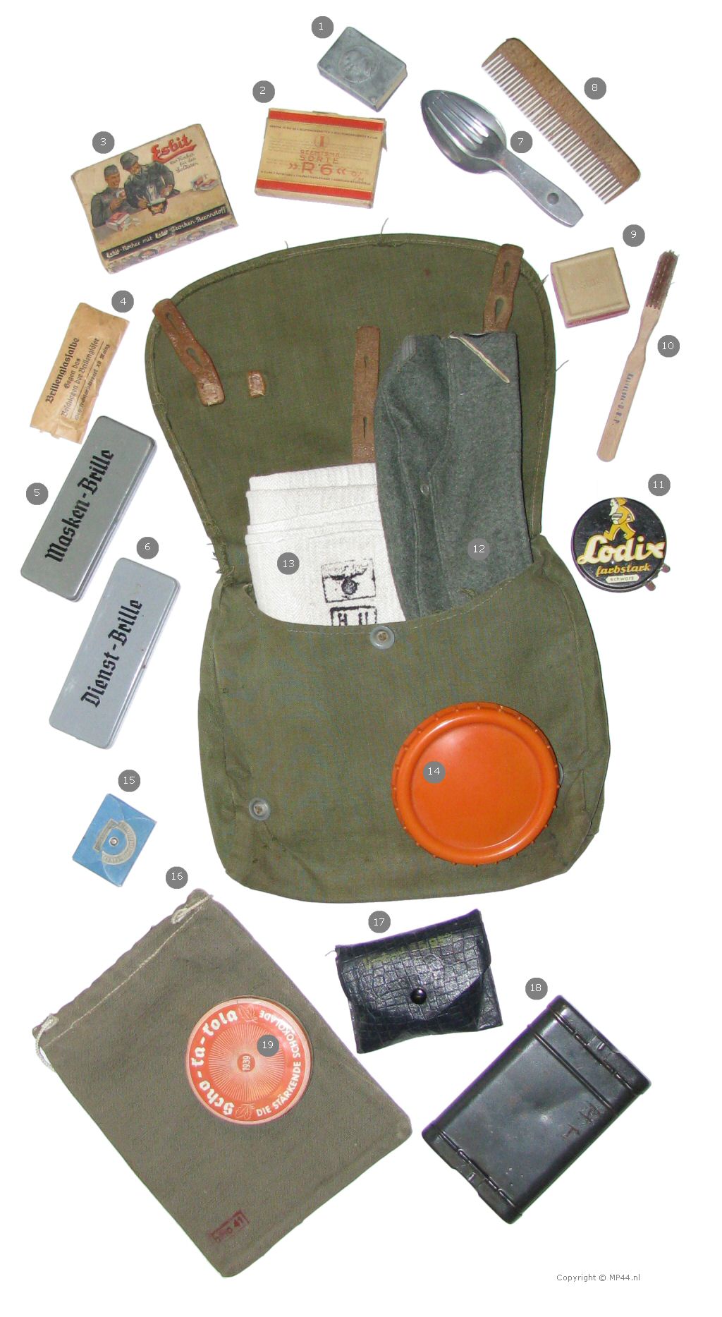For those of you who are really bored ) Breadbag contents Wehrmacht